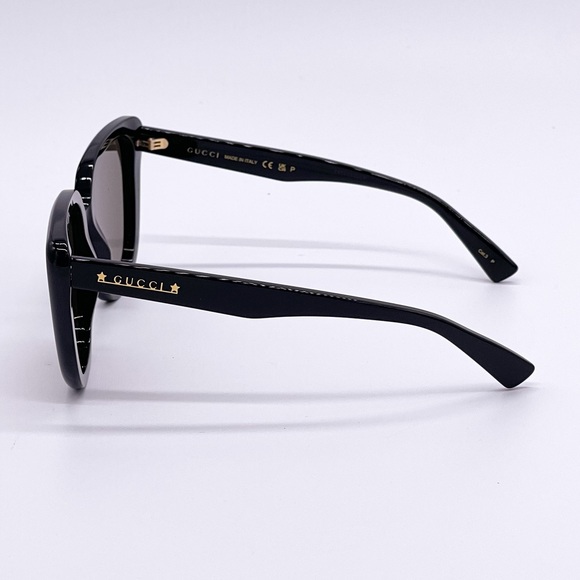 NEW GUCCI G1169S 001 BLACK BROWN WOMEN OVERSIZED SUNGLASSES GUCCI - Picture 9 of 15